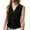 Black, variant on UJNDER Women's Casual Sleeveless Knitted V Neck Button Ribbed Sweater Red XL