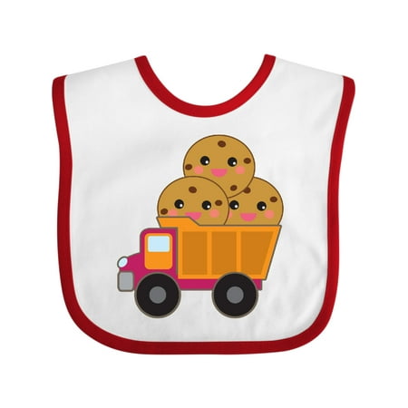 

Inktastic Cookie Lover Gifts Funny Truck Boys or Girls Baby Bib