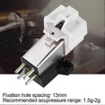 thumbnail image 2 of Vinyl Record Player Headshell Cartridges Head Mount with Elliptical Turntable Stylus Needle, 2 of 5