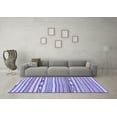 thumbnail image 3 of Ahgly Company Machine Washable Indoor Rectangle Abstract Blue Modern Area Rugs, 8' x 10', 3 of 4