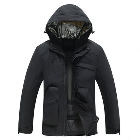 MIASHUI Mens Jacket Ski Suit Unisex Outdoor Windproof Waterproof Warm Single Board Double Board Ski Clothing Snow Season Black M