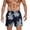 Black, variant on Mens Swim Trunks Printed Loose Fit Beach Hot Spring Quick Dry Lined Breathable Elastic Waist Swim Shorts