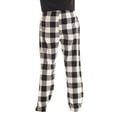 thumbnail image 3 of #followme Polar Fleece Pajama Pants for Men Sleepwear PJs (Buffalo Plaid Enlarged White Black, Medium), 3 of 3