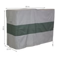 thumbnail image 3 of Sunnydaze Outdoor Weather-Resistant Heavy-Duty Polyester with PVC Backing Firewood Log Rack Cover - 4' 2" - Gray and Green, 3 of 7