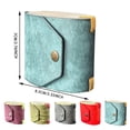 thumbnail image 3 of Clearance! The Wrap Wallet Fast Access Holder for Leather Wallet Organizer Handy Purse with Clasp Home Textile Storage,Grey, 3 of 7