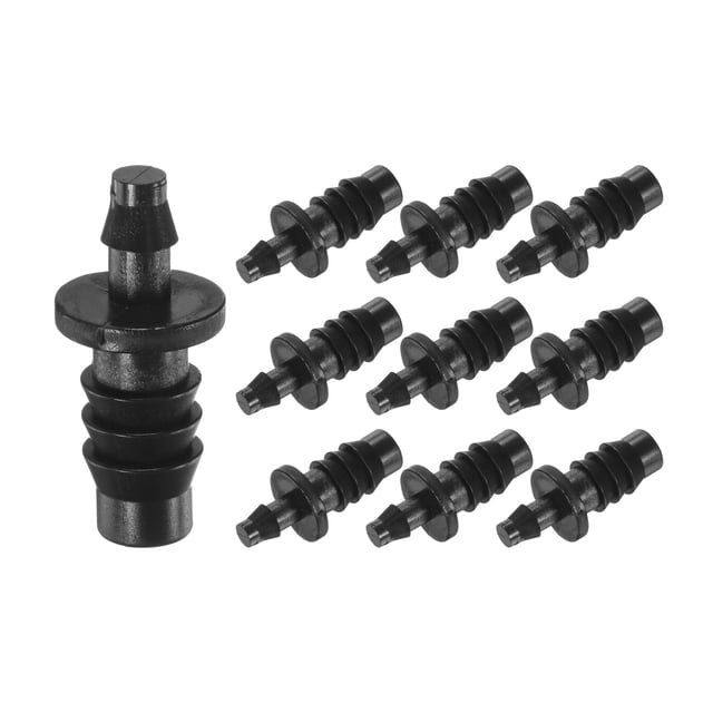 Uxcell Paquete de 10 Conectores de Riego por Goteo con Puntas, Conector de Tubo de 3/8 a 1/4 Pulgadas Acoplamiento de Plástico