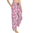 thumbnail image 2 of Naloa Cute Rabbit Print Women’s Ultra-Soft Comfy Pajama Lounge Pants with Pockets & Drawstring, 2 of 8