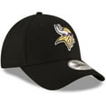 thumbnail image 3 of Men's New Era Black Minnesota Vikings The League 9FORTY Adjustable Hat, 3 of 5