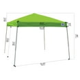 thumbnail image 7 of Impact Canopy 10 x 10 Pop Up Canopy Tent, Instant Slant Leg Portable Shade Tent with Carrying Bag, Lime Green, 7 of 7