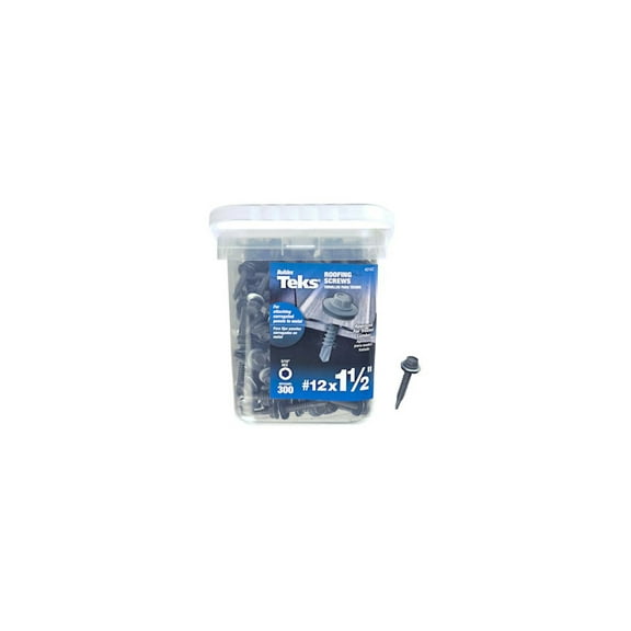 ITW Brands 21422 12 x 15 in. Metal Hex Head Teks Roofing Screws