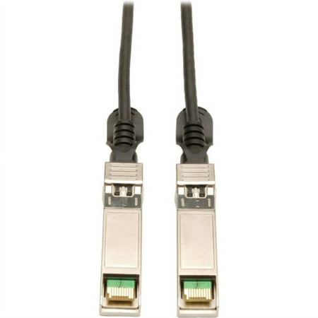 UPC: 0037332178206 | Tripp Lite SFP+ 10Gbase-CU Passive Twinax Copper Cable SFP-H10GB-CU7M Compatible Black 7M (22.96 ft.)