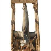 SP13125 Caught Hanging Shark Open Jaw Trophy Fishing Cardboard Cutout Standee Standup