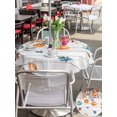 thumbnail image 4 of Outdoor Tablecloth with Umbrella Hole and Zipper, Orange Blue Pumpkins Fall Round Table Cloth 54 Inch Waterproof Tablecloth, Weeping Botanical Thanksgiving Vintage Picnic Table Cover for Patio, 4 of 7