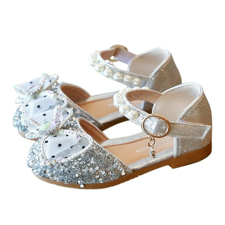 

Shoes Sandals Girls Baby Bowknot Dancing Pearl Bling Shoes Single Kids Shoes Shoes Princess Baby Sneakers