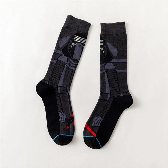 Medias de la película Star Wars Master Yoda R2-D2 calcetines de Cosplay Wookiee Caballero Jedi novedad calcetines de mujer para hombre primavera Otoño Invierno