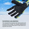 thumbnail image 5 of Addmotor Winter Snow Gloves for Men Women, Touchscreen Waterproof Windproof Ski Gloves for Skiing Skating Snowboarding Motorcycle Outdoor XL, 5 of 10