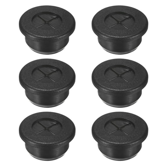 Uxcell 6-Pack Rubber Grommets for Wiring 20mm Desk Hole Grommet for Cables
