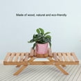 thumbnail image 4 of Potted Plant Shelf, Wooden 2-layered Potted Plant Flower Shelf Storage Rack For Living Room And Garden, 4 of 8