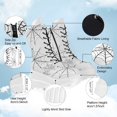 thumbnail image 2 of SACFOF Platform Goth Mid Calf Boots for Women Punk Motorcycle Round Toe Combat Chunky Heel Boots Lace Up Wedge Booties, 2 of 4