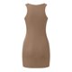 thumbnail image 5 of Vestido mini ajustado sin mangas de verano para mujer con cuello redondo y ribeteado - Vestido informal sin mangas, 5 of 5