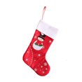 thumbnail image 2 of RKSTN christmas ornaments Christmas Red And White Felts Christmas Stockings Christmas Door Hangings Wall Hangings Windowsill Fireplace Ornaments Christmas Gift Bags With Lanyards, 2 of 6