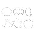 thumbnail image 1 of Cortadores de galletas de Halloween Molde de fondant Cortador de galletas Material de acero inoxidable, 1 of 5