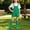 Green, variant on YHAJDS Unisex Kid Girl Boy 3 Piece Summer Outfits Solid White Short Sleeve Crewneck Tee Overalls Shorts Set