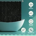 thumbnail image 5 of Yiannan PEVA 8G Black Shower Curtain Liner with 6 Magnets, Heavy Duty & Waterproof-72" x 72", 5 of 7