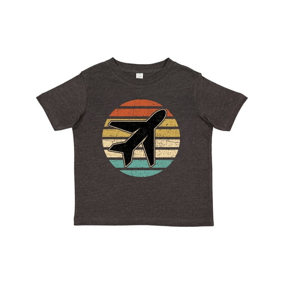 Inktastic Airplane Pilot Vintage Sunset Boys or Girls Toddler T-Shirt