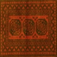thumbnail image 1 of Ahgly Company Machine Washable Indoor Square Southwestern Yellow Country Area Rugs, 7' Square, 1 of 4