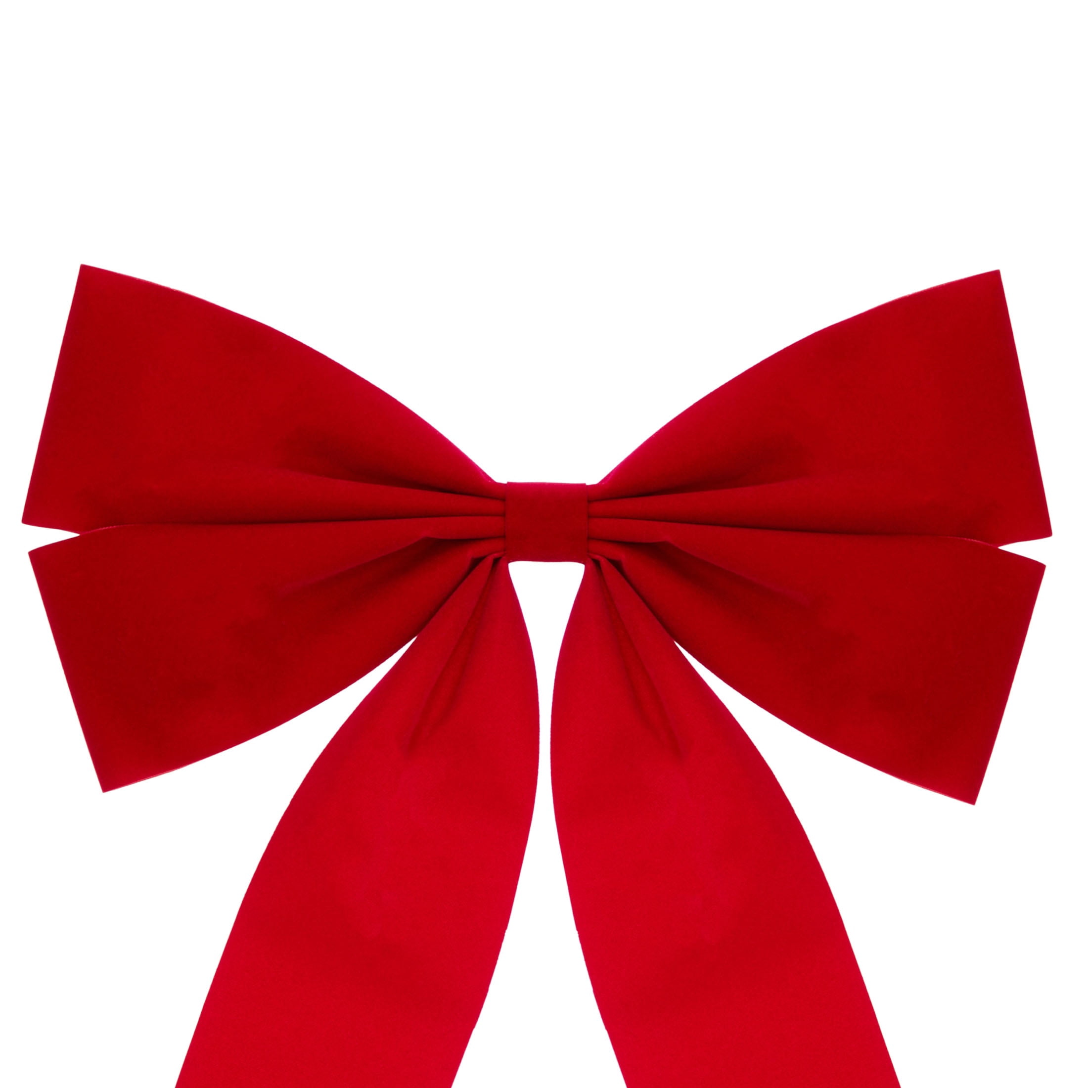 Red Velvet Decorative Christmas Bow, 15", by Holiday Time