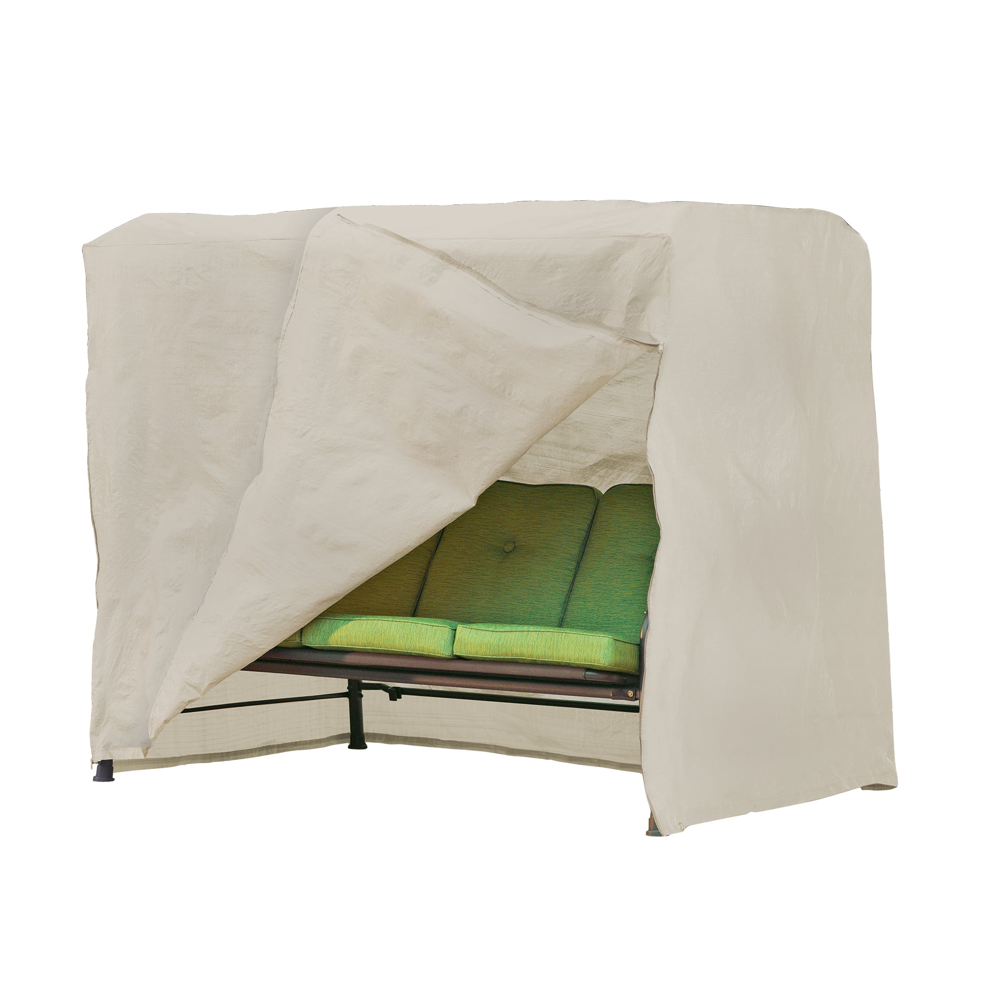 Modern Leisure Basics Outdoor Patio Swing Cover 87 W X 64 D X 66 H Khaki Walmart Com Walmart Com