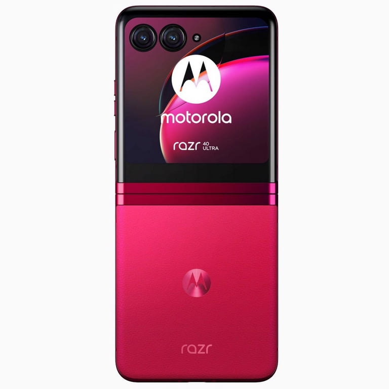  Motorola razr 40 Ultra 5G 256GB Storage + 8GB RAM - 6.9/3.6  FHD Display - Dual SIM (Nano SIM + eSIM) Unlocked Android 13 Flip Phone -  International Version (Glacier Blue) : Cell Phones & Accessories