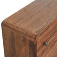 thumbnail image 6 of Artisan Furniture Solid Wood Curved Honey Caramel Chest, 6 of 10