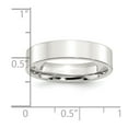 thumbnail image 2 of 925 Sterling Silver Polished Flat Band 5mm Comfort-Fit Flat Size 9 Band Ring Ring for Women and Men, 2 of 2