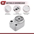 thumbnail image 5 of Unique Bargains Engine Oil Cooler for Renault Clio Kangoo Thalia 1.5DCI 2004-2006 Transmission Oil Cooler Trans Cooler No.8200606297 Aluminum Alloy Silver Tone 1 Pcs, 5 of 6