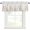 Grey Blue Yellow, variant on Spring Wildflowers Rod Pocket Curtain Valance, Watercolor Rustic Flowers Floral Leaves Farmhouse Window Valance for Living Room, Bedroom, Kitchen 60"W x 18"L