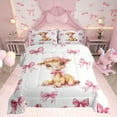 thumbnail image 1 of Erosebridal Ensemble de Literie Mignon Cerf Grand, Couette Kawaii Animal, Décor Style Princesse, Réversible 3 Pcs, 1 of 8