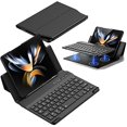 thumbnail image 1 of Leather Fold Stand Case Keyboard Compatible With Samsung Galaxy Z Fold 4, Bluetooth Wireless Keyboard Portable Keyboard High quality Gift, 1 of 5