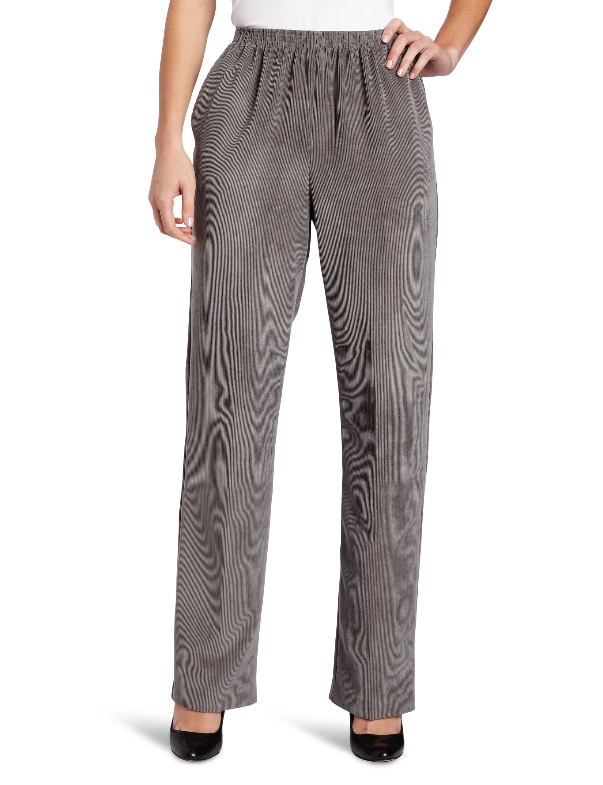 Alfred Dunner - Alfred Dunner Women's Proportioned Medium Pant, Grey ...