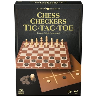 Spin Master Games, Chess Checkers and Tic-Tac-Toe Set, for Ages 6 and Up