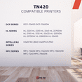 thumbnail image 2 of 4Pk LTS TN-420 Black Compatible for Brother HL2220 2230, MFC7240 Toner Cartridge, 2 of 5