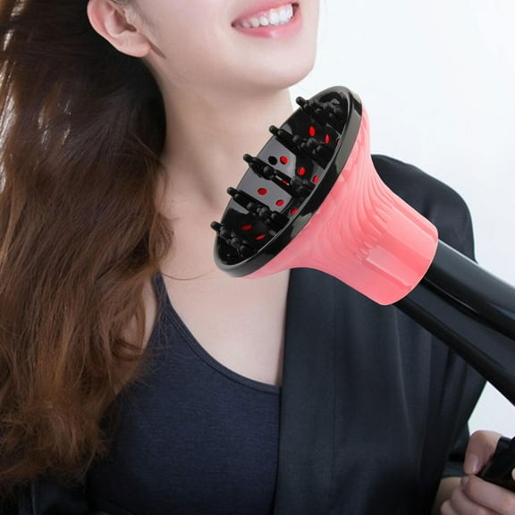 Hair Diffuser Hair Styling Tool, Universal,Hair Dryers Accessories,Hair Dryer Attachment,Blow Dryer Diffuser for Curly and Wavy Hair,Portable Pink