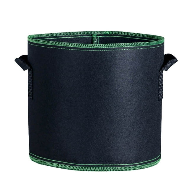 Growbag Protective 5cm Diameter 22cm High with Belt Handle Durable Container for Gardening 3 Gallon Capacity
