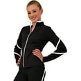 thumbnail image 1 of ChloeNoel J76 Heavy Poly Spandex Pipings Swirl Jacket, 1 of 1