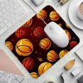 thumbnail image 2 of Basketball Printed Square Mouse Pad Desk Mat, Non-Slip Rubber Bottom Gaming Mouse Mat for Office, 8.3x9.8 Inch, 2 of 6