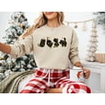 thumbnail image 3 of Christmas Cats Sweater Shirt | Cute Holiday Kitty Lights Graphic Sweatshirt, 3 of 7