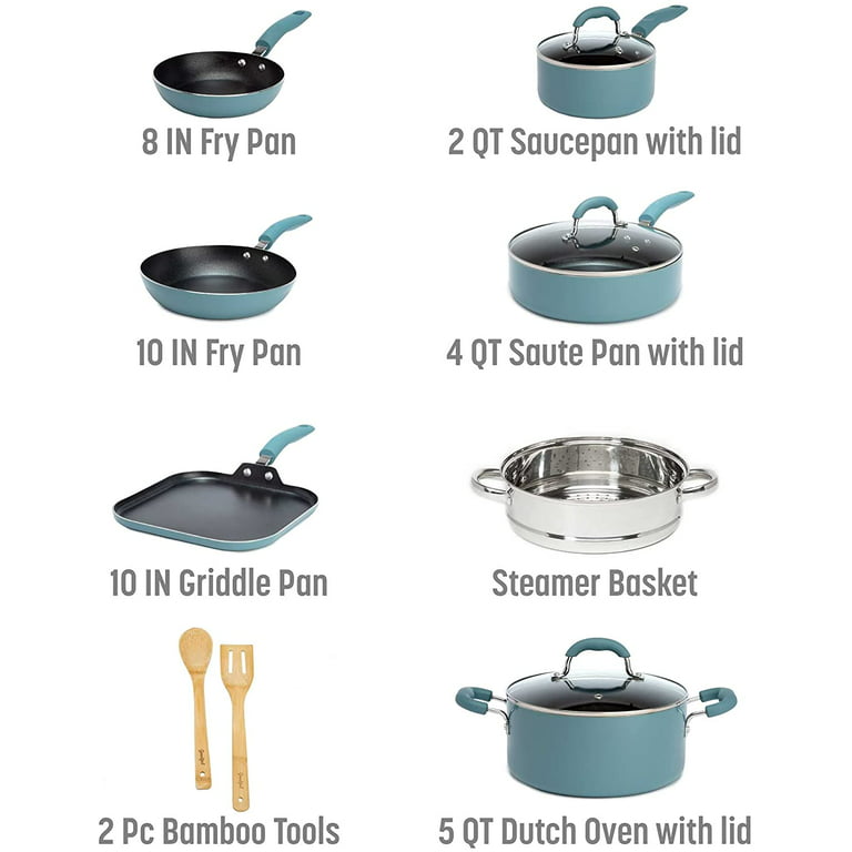 Goodful Kitchen Gray Goodful Ceramic Nonstick Frying Pan Set - 2