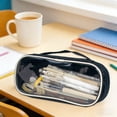 thumbnail image 6 of Djiypn Clear Pencil Pouch, Large Capacity Makeup Pouch | Clear Pen Pencil Case, Cosmetics Bag, Multi-Purpose for Travel, Home, Transparent Stationary Bag, 6 of 6