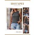 thumbnail image 3 of HOTAPEI Tank Tops for Women Summer Sleeveless Shirts Solid Color Casual Tops Round Neck Tank Top Blouse, 3 of 5